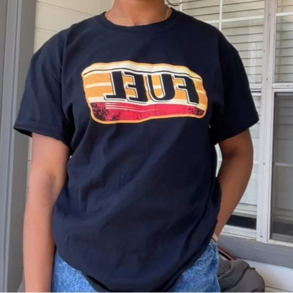 Golden Graphic Tee “Fuel”